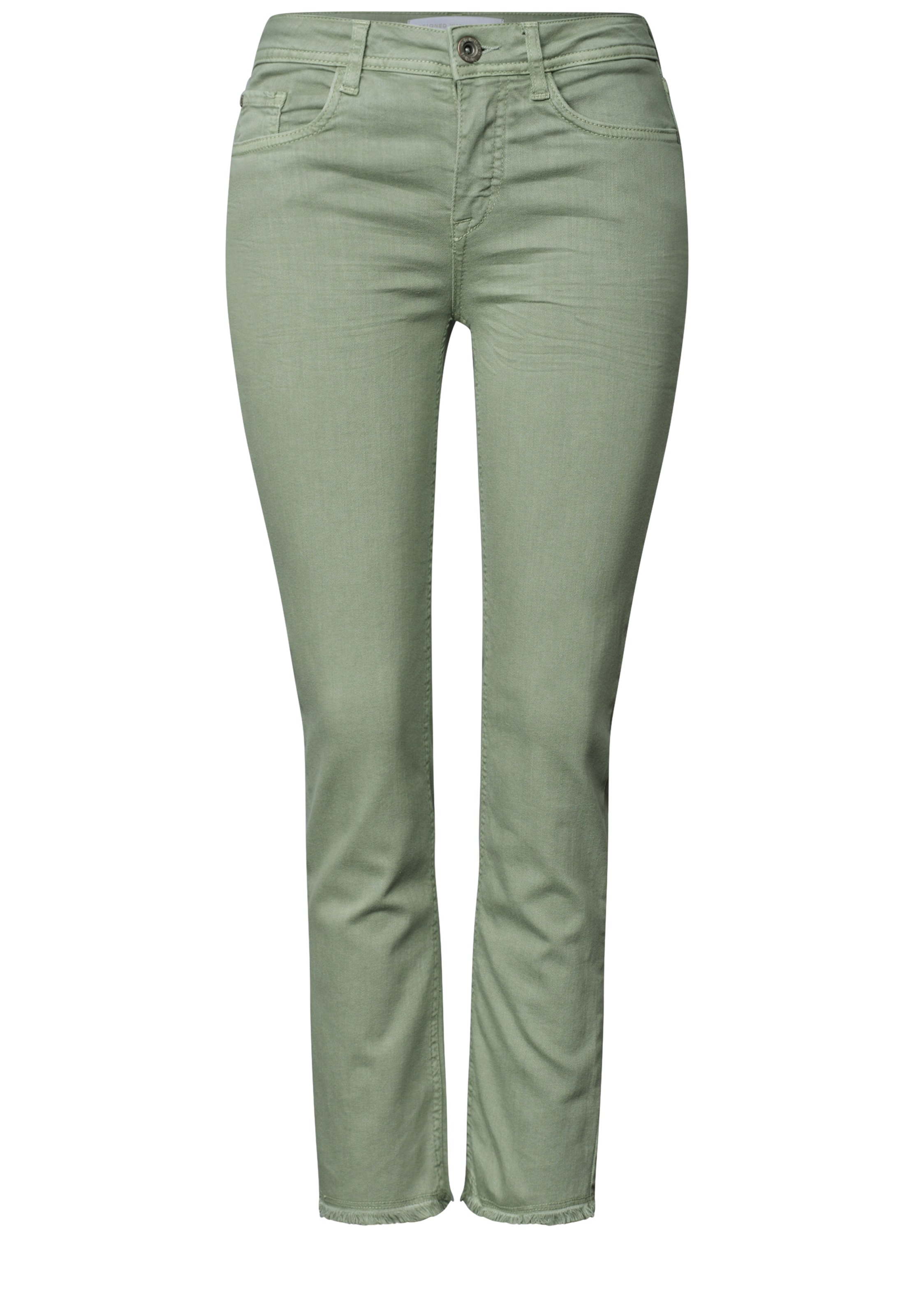 STREET ONE Slim fit Jeans in Green: front