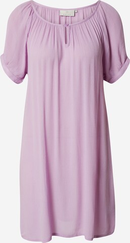 Kaffe Tuniek 'Amber' in Lila: voorkant