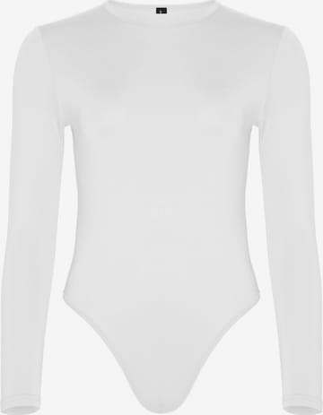 Squad the label Shirt Bodysuit in White: front