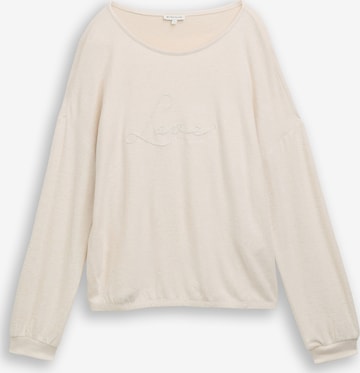 smėlio TOM TAILOR Megztinis: priekis