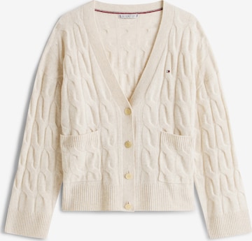 Cardigan TOMMY HILFIGER en beige : devant