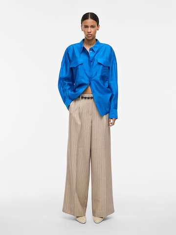 ROUGE EDIT Wide leg Pantalon in Grijs