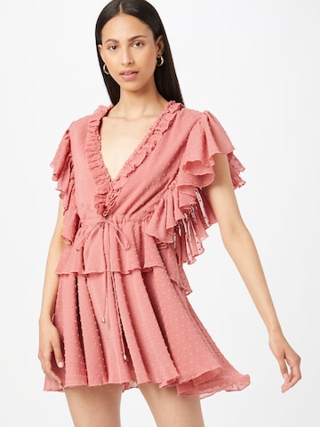 Forever Unique Dress in Pink: front