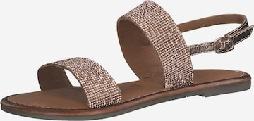 TAMARIS Sandals in Gold: front