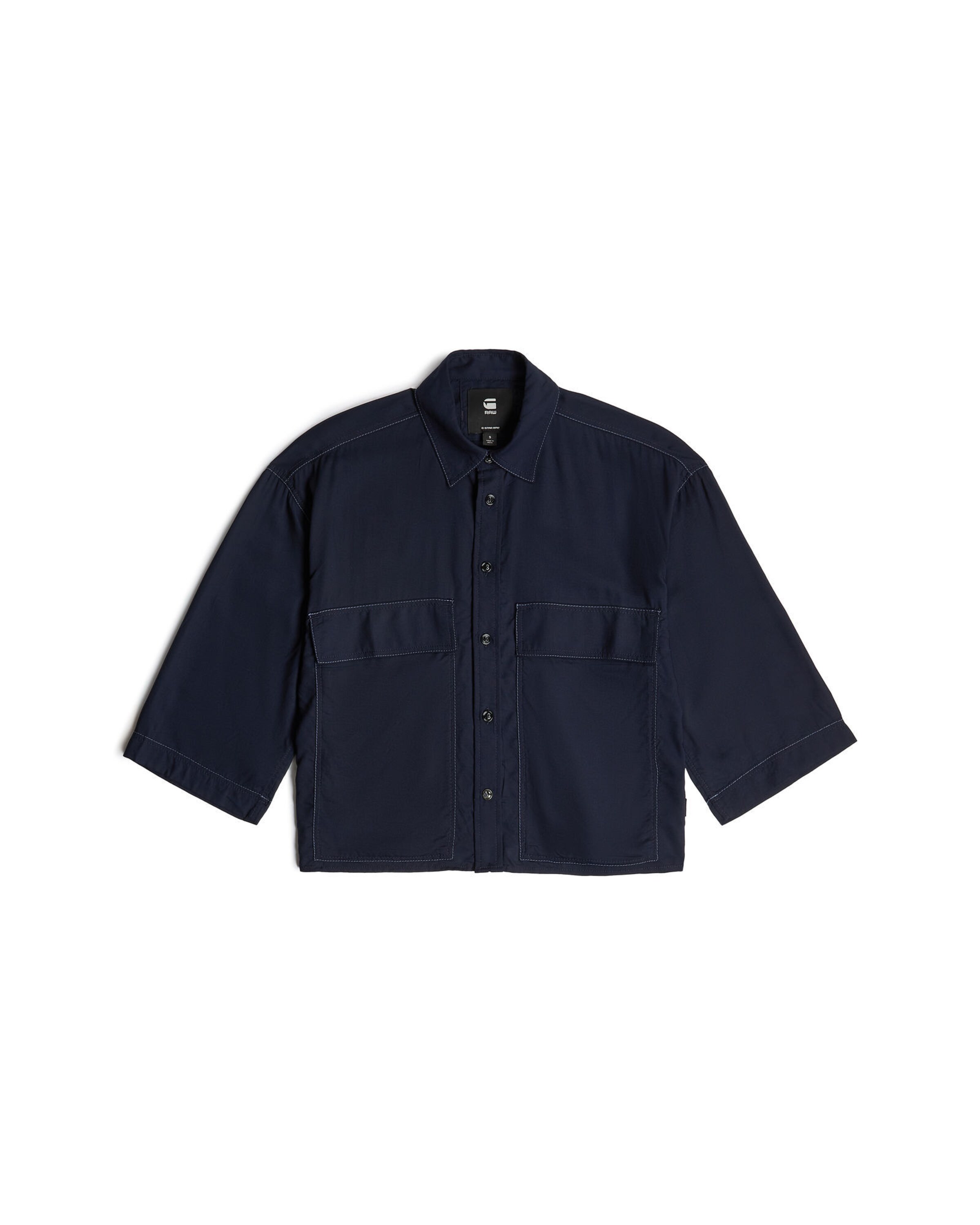 G-STAR Blouse 'Boxy' in Blauw: voorkant