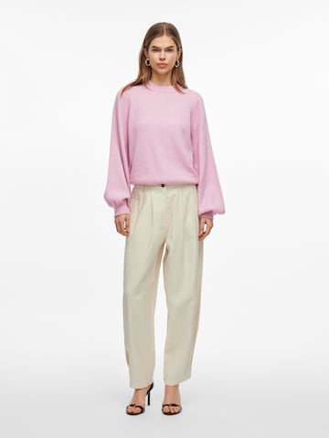 VILA - Ropa ancha Pantalón plisado en gris