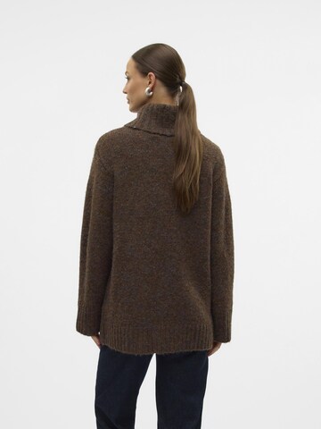 VERO MODA Trui 'INGRID' in Bruin