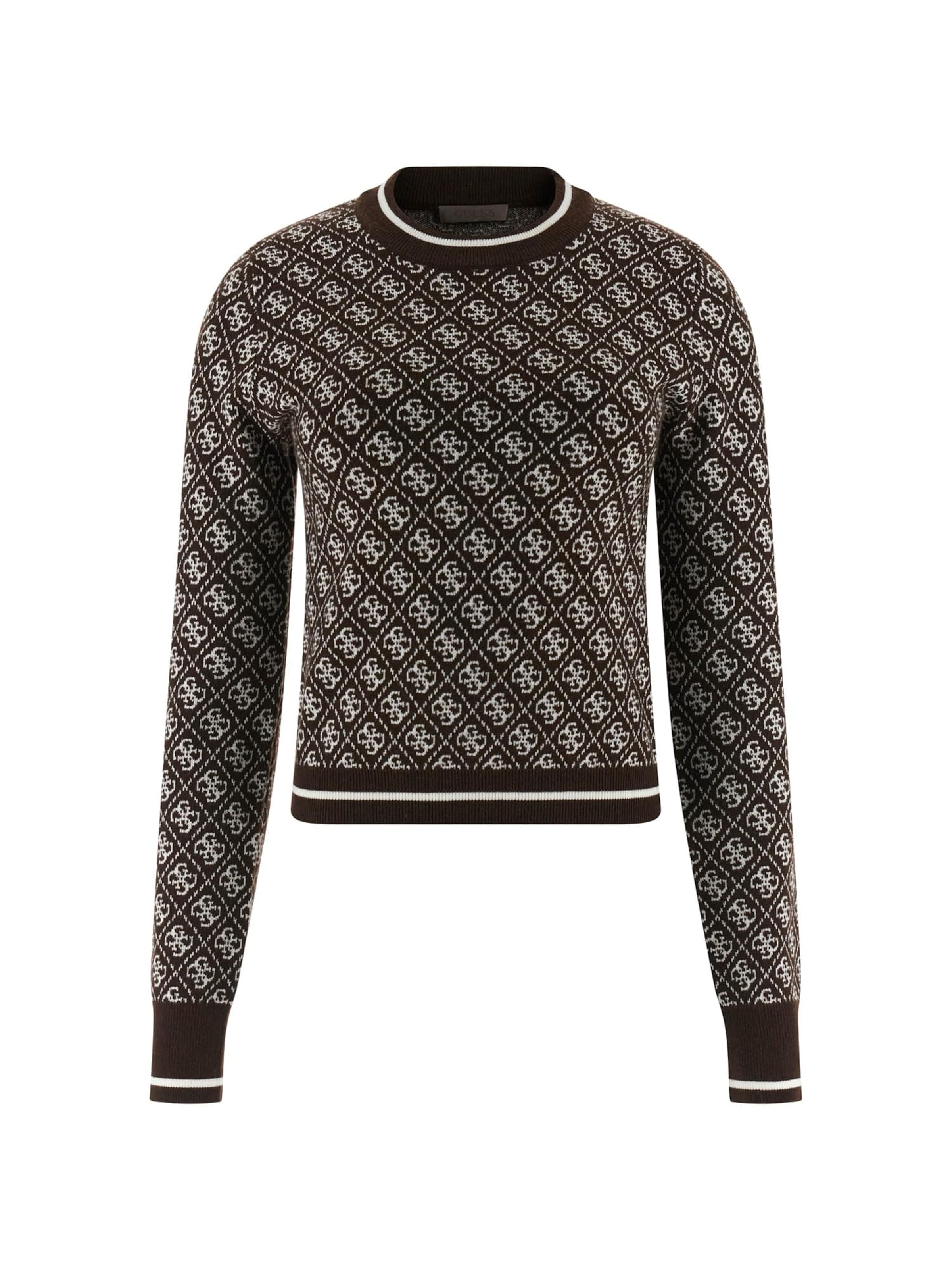 GUESS Pullover in Braun: Vorderseite