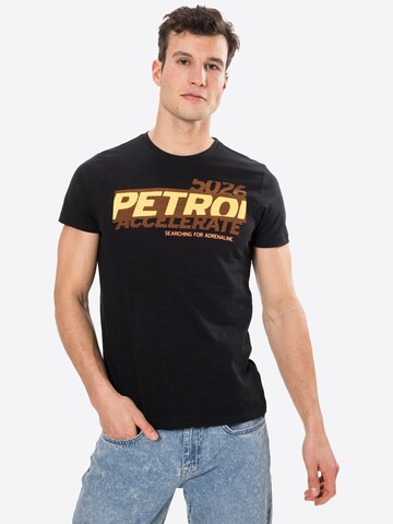 T-Shirt Petrol Industries en noir : devant
