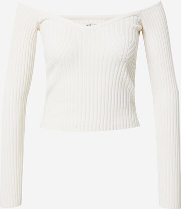HOLLISTER Sweater 'EMEA' in White: front