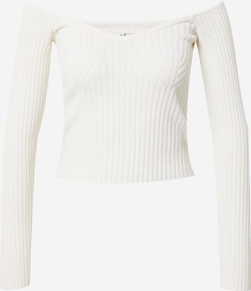 HOLLISTER - Pullover 'EMEA' em branco: frente