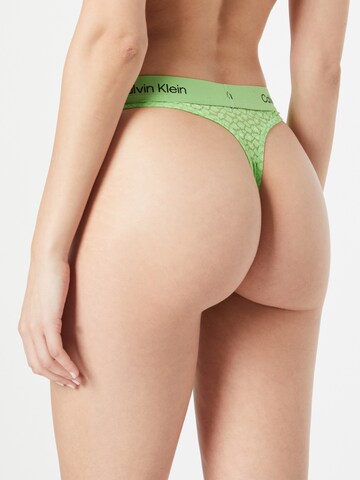 Calvin Klein Underwear Thong in Green