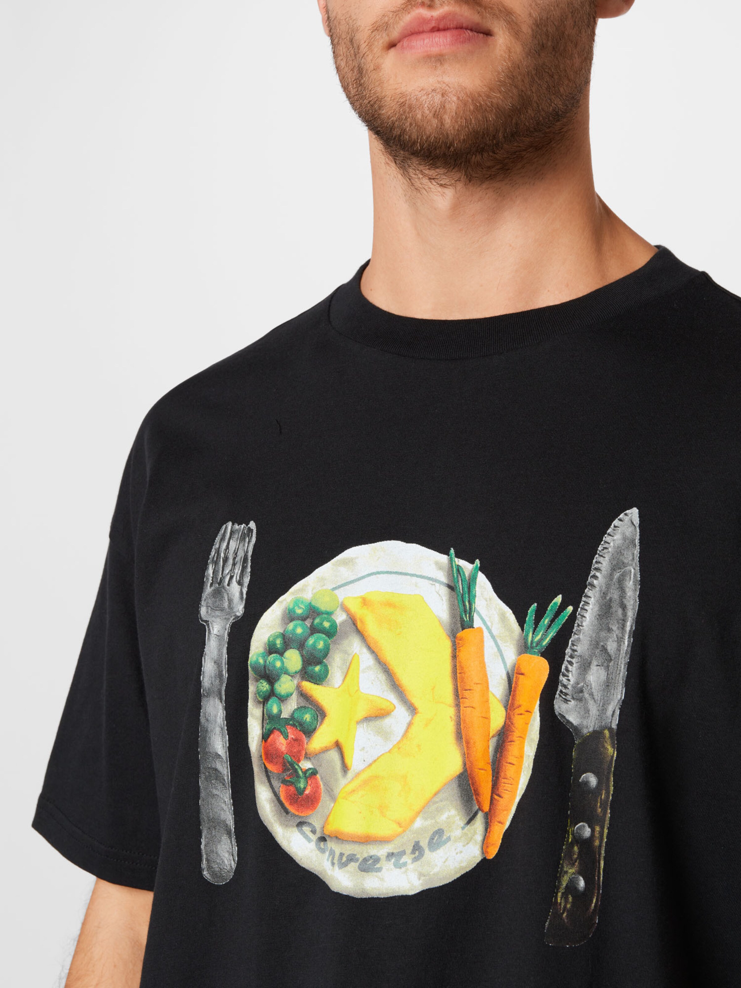 T-shirts et polos T-Shirt DIG IN CONVERSE en Noir 
