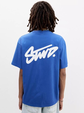 Fit confort T-Shirt 'STWD' Pull&Bear en bleu