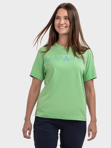 T-shirt fonctionnel 'Elmori' Schöffel en vert : devant