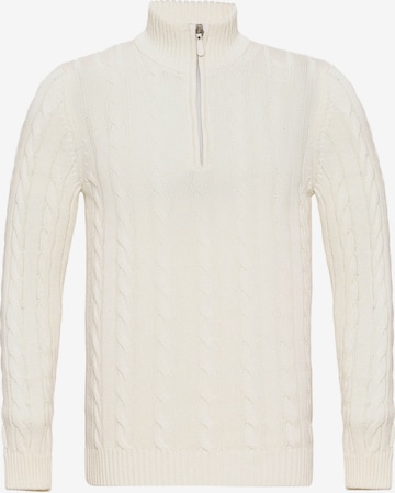 Pull-over Felix Hardy en blanc : devant