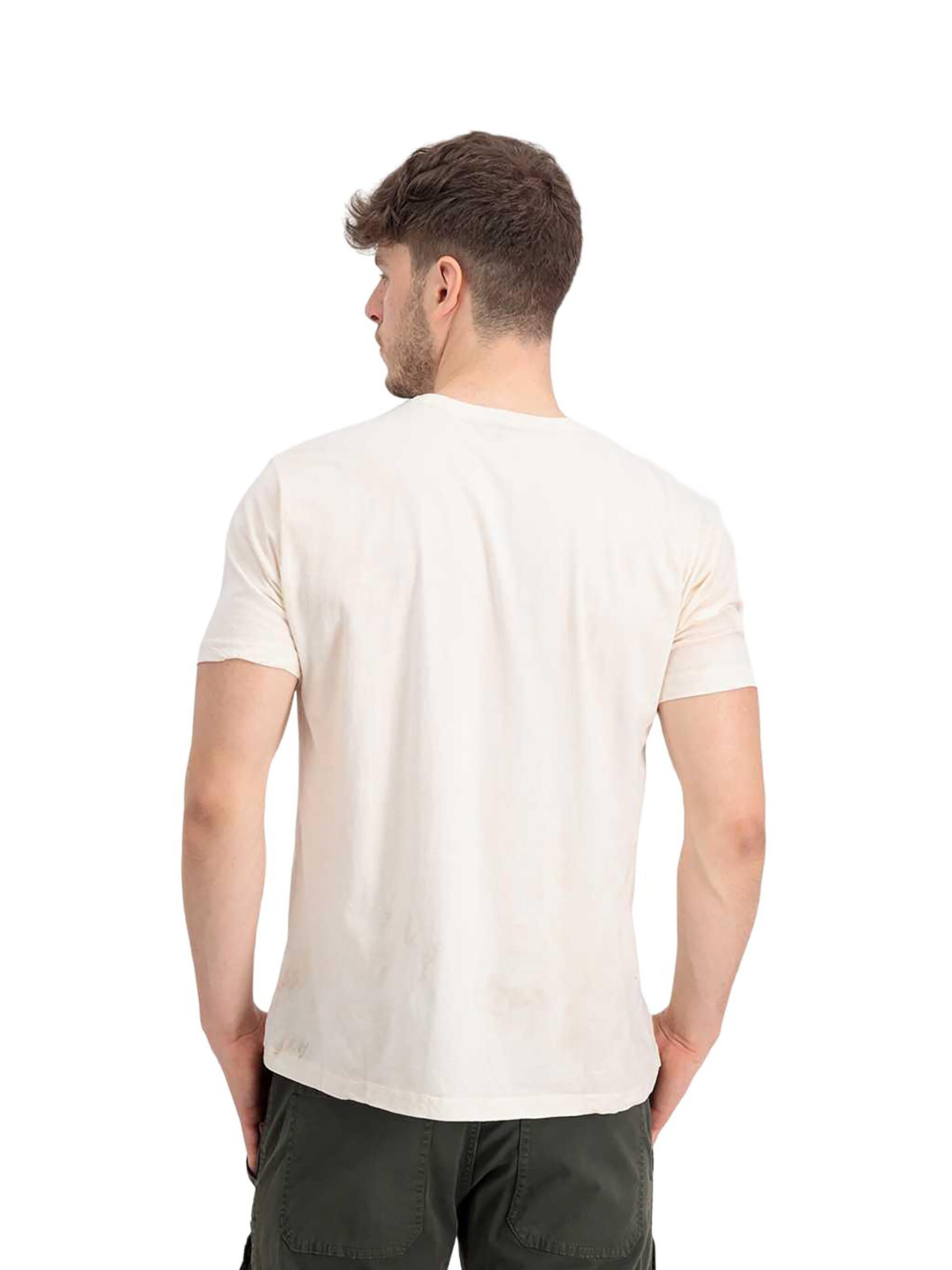ALPHA INDUSTRIES Shirt 'USN Cat' in White