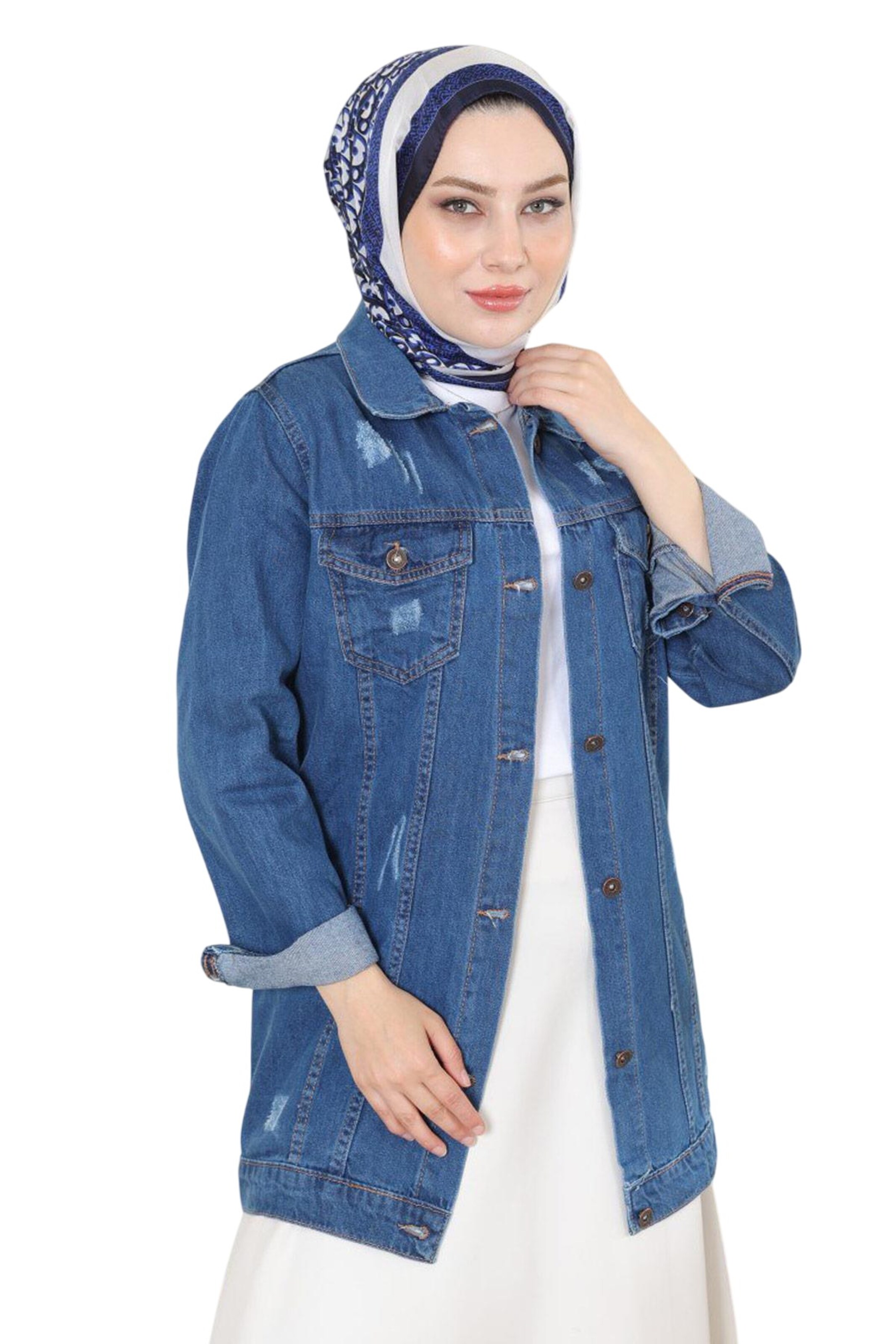 MODAMIHRAM Jacke in Blau: Vorderseite