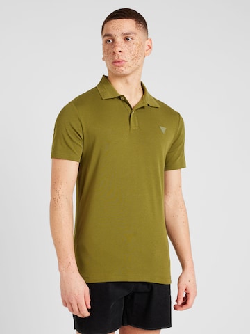 T-Shirt 'NOLAN' GUESS en vert : devant