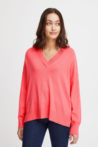 Fransa Sweater in Pink: front