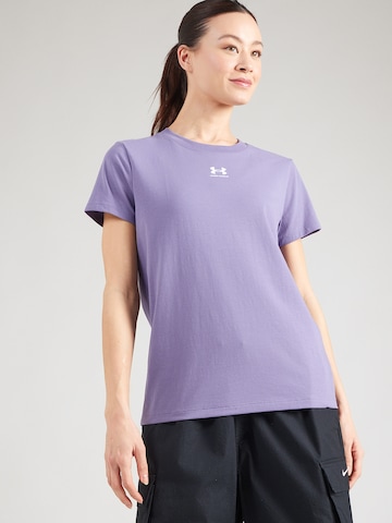 UNDER ARMOUR Toiminnallinen paita 'Rival Core' värissä lila: etupuoli