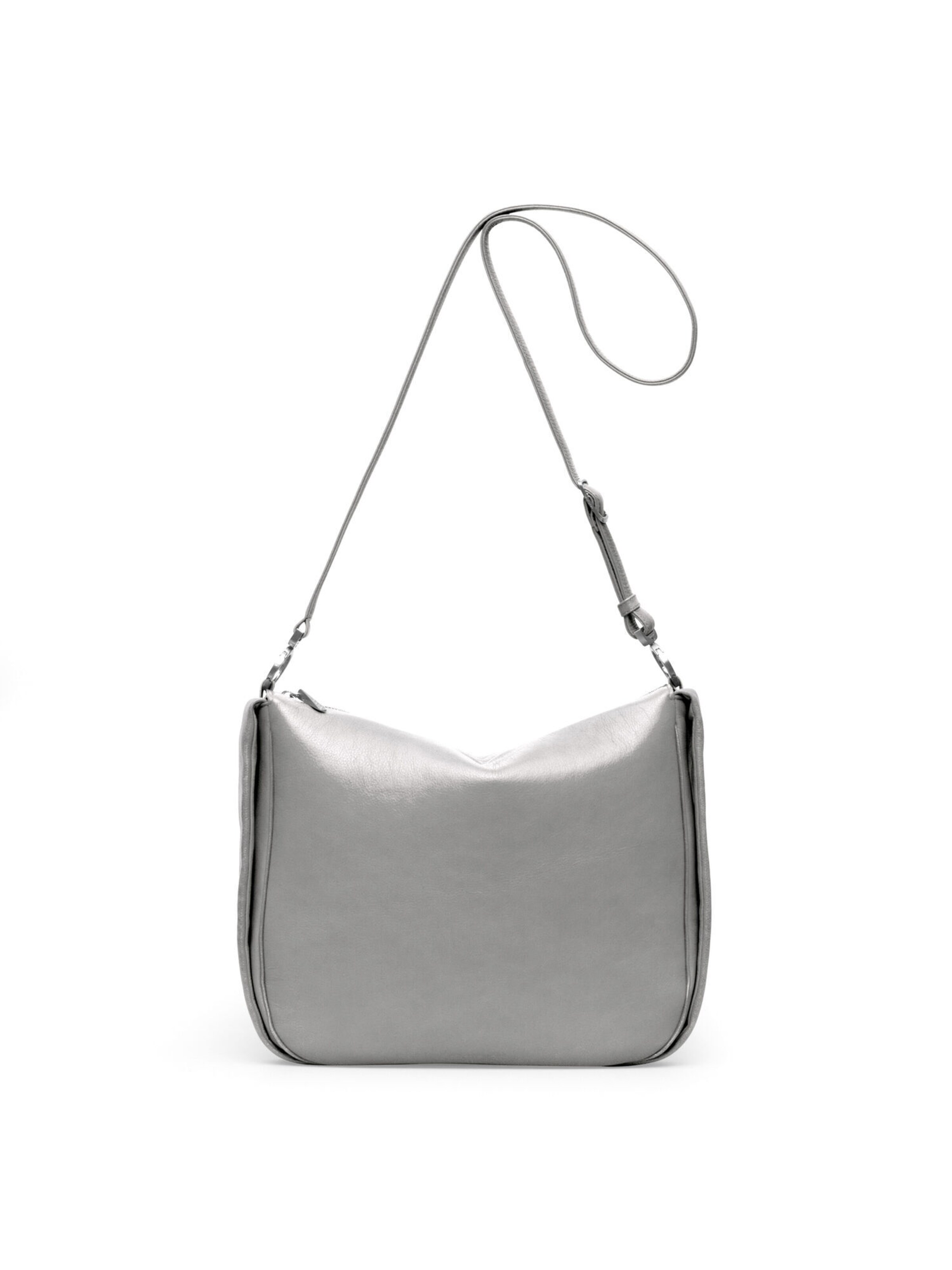 Gretchen Shoulder Bag 'Cassia Bow Hobo' in Silver: front