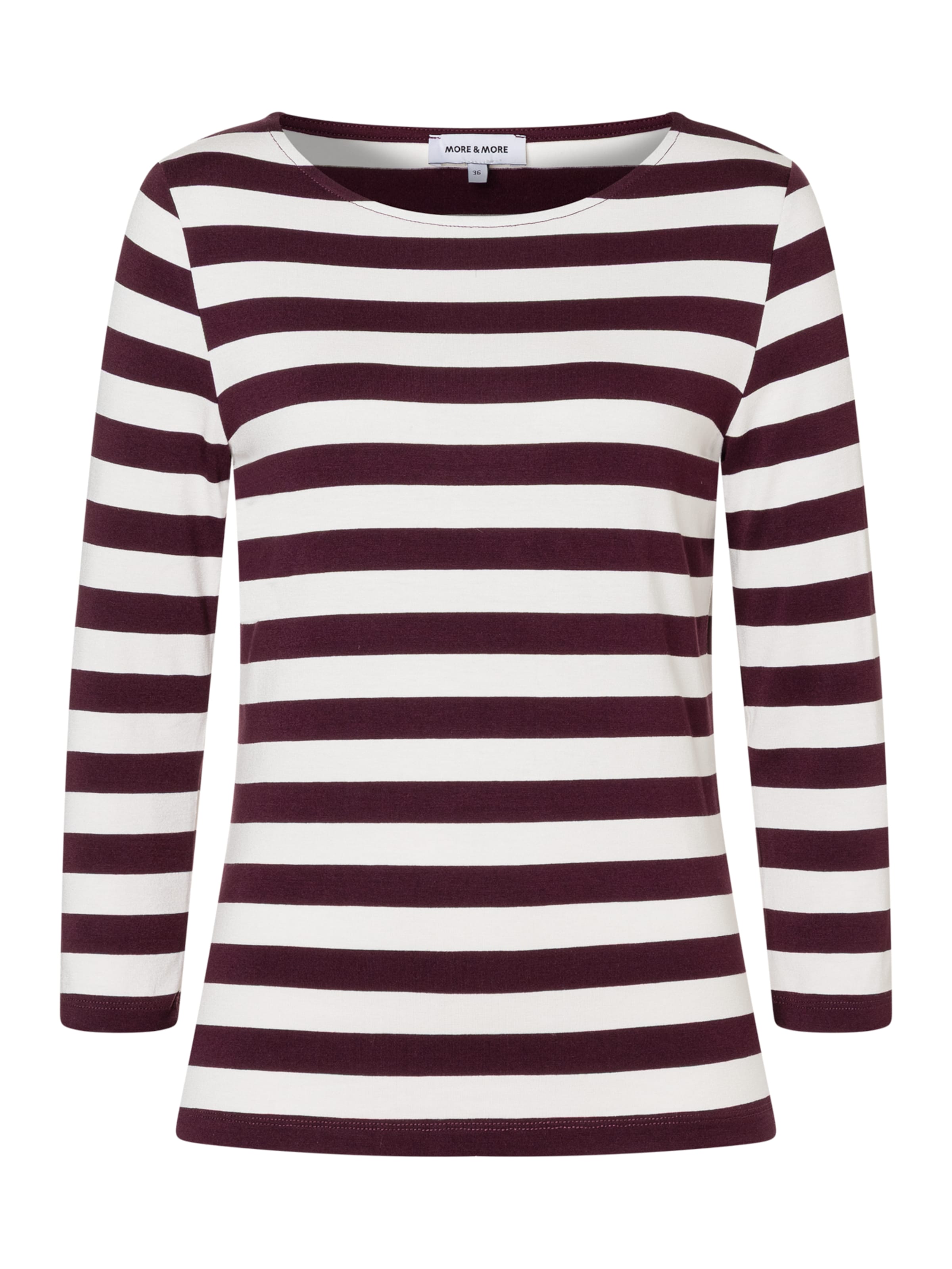 MORE & MORE Shirt 'Evergreen' in Purple: front