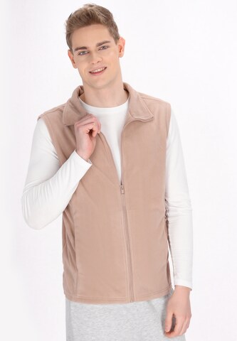 Gilet di Mo ATHLSR in beige: frontale