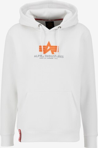 ALPHA INDUSTRIES Sweatshirt i hvid: forside