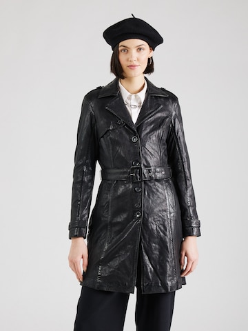 Gipsy Between-Seasons Coat 'Laily' in Black: front