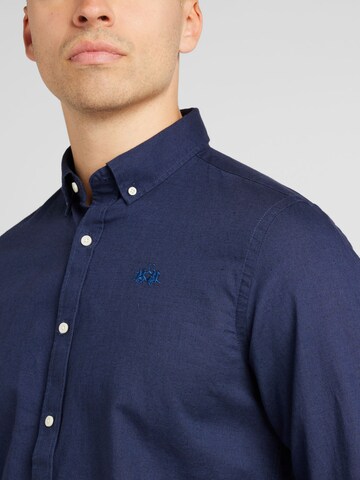 La Martina Regular fit Button Up Shirt in Blue