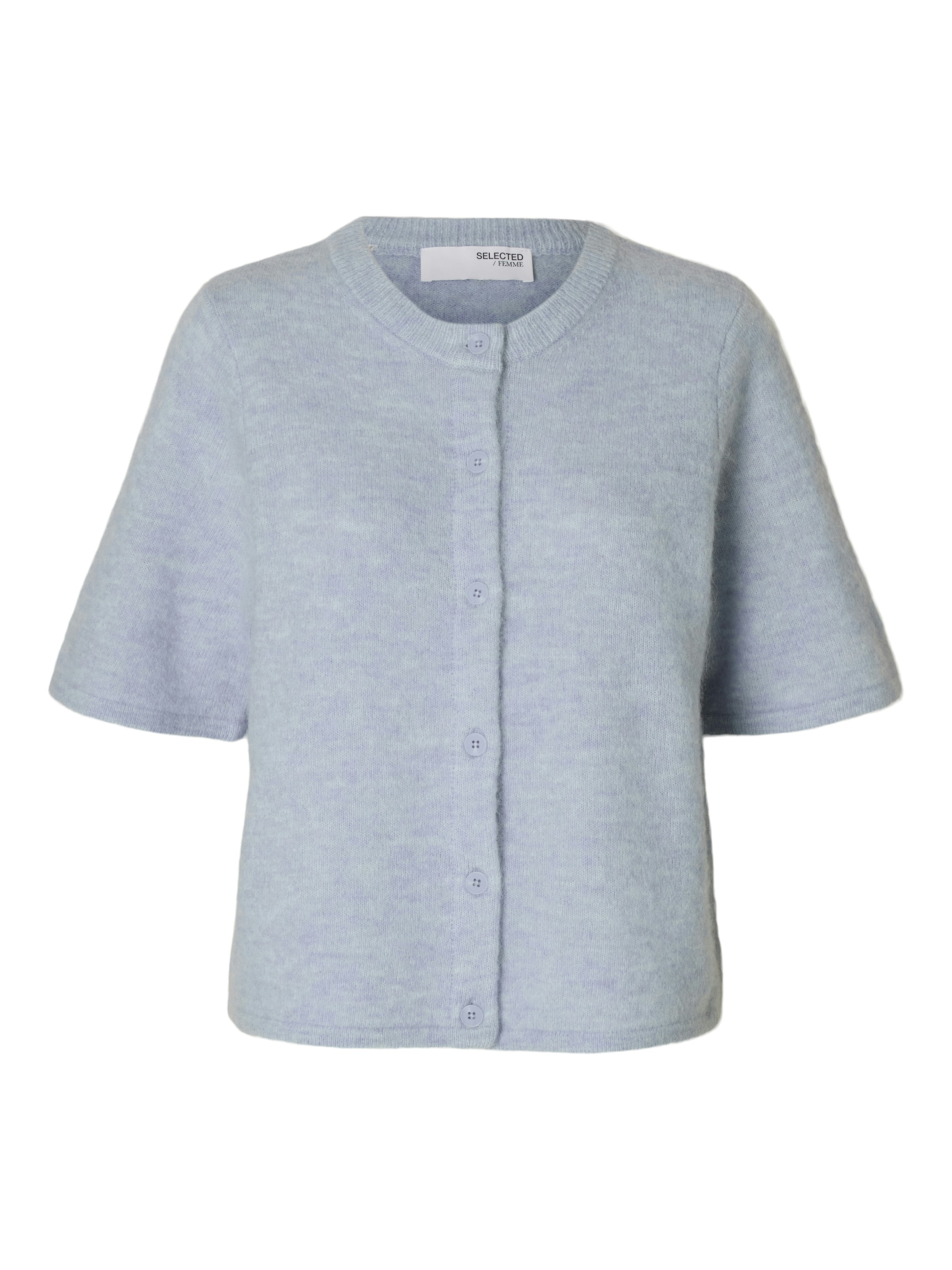 SELECTED Knit Cardigan 'SLFLULU' in Blue: front