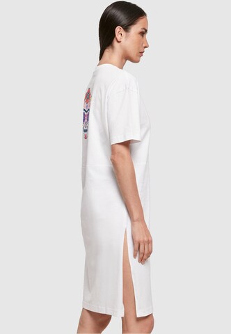 Merchcode Kleid 'Pixels Viva La Vida' in Weiß