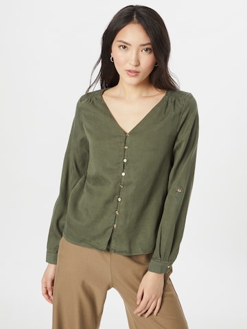 VILA - Blusa en verde: frente