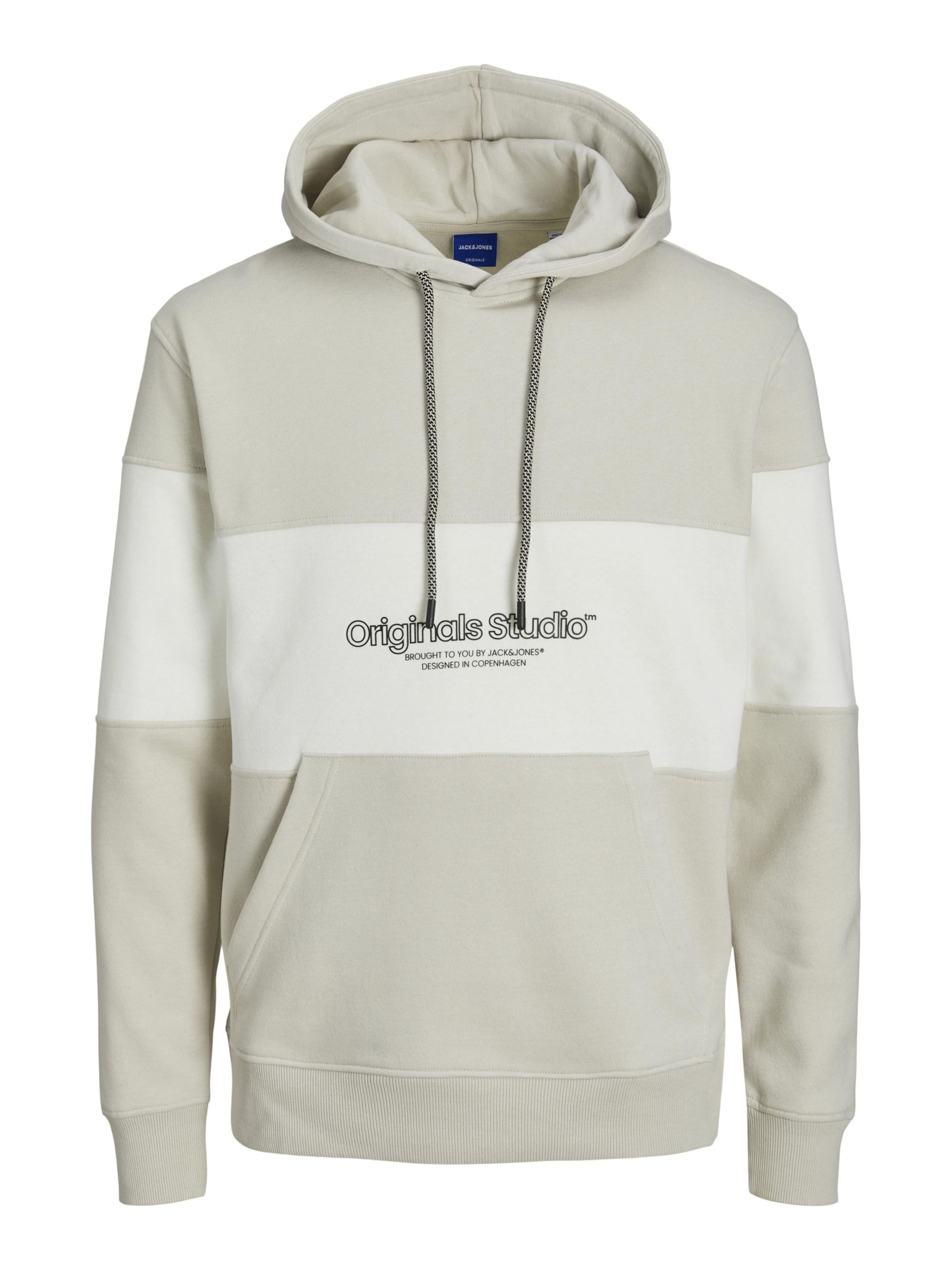 Sweat-shirt 'JORLakewood' JACK & JONES en beige : devant