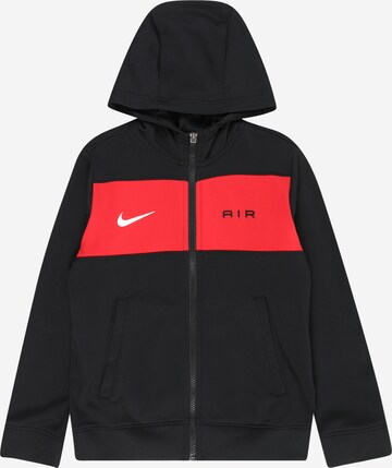 Veste de survêtement 'AIR' Nike Sportswear en noir : devant