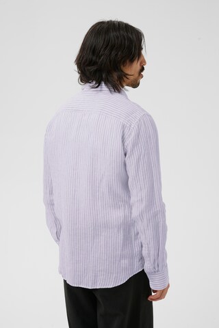 Matinique Regular fit Button Up Shirt 'Marc' in Purple