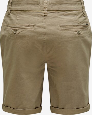 Only & Sons - Regular Calças chino 'Peter' em bege