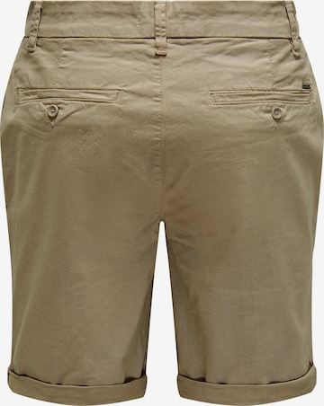 Only & Sons Regular Chino Pants 'Peter' in Beige