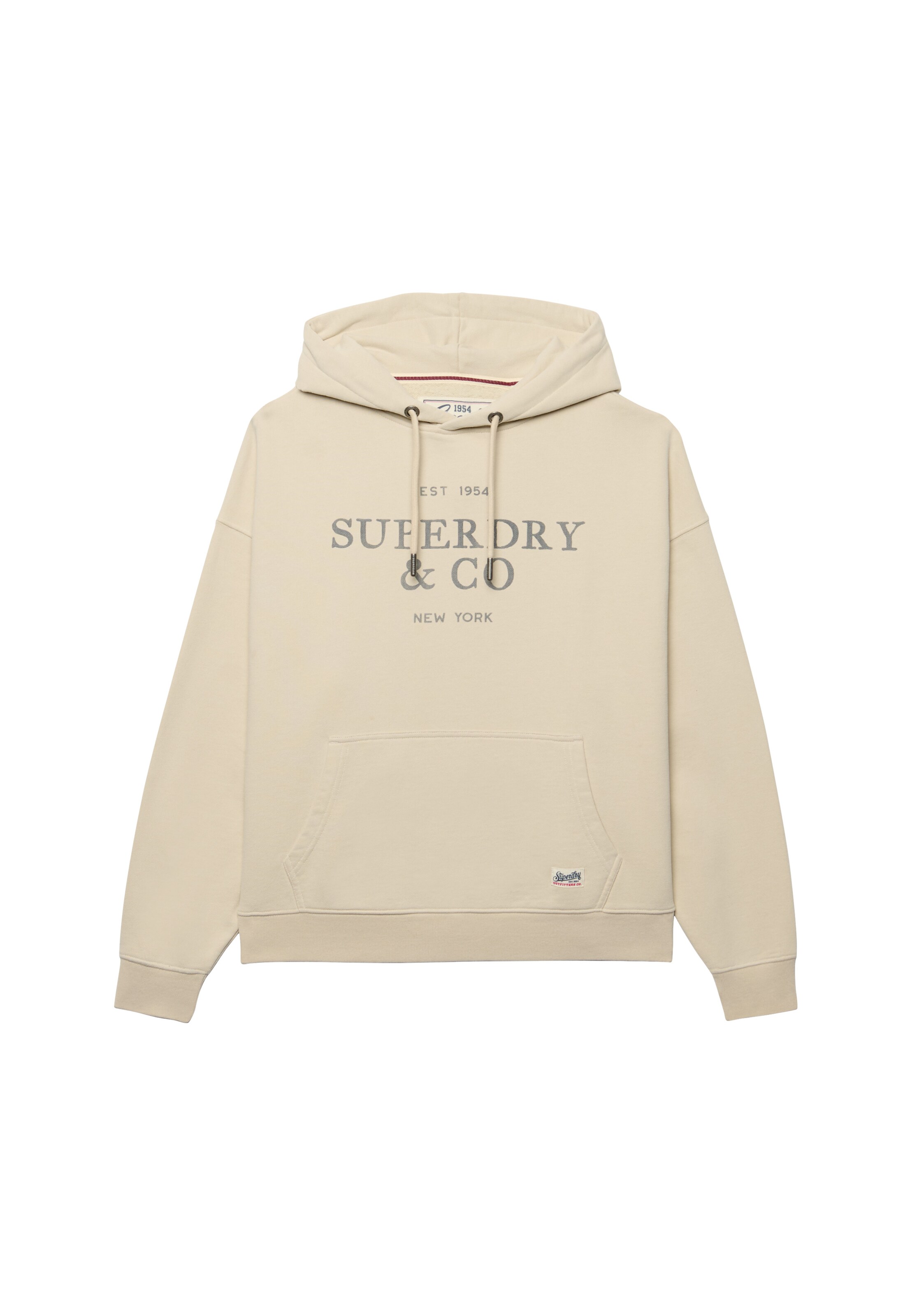 Sweat-shirt 'Luxe Casual' Superdry & Co en beige : devant