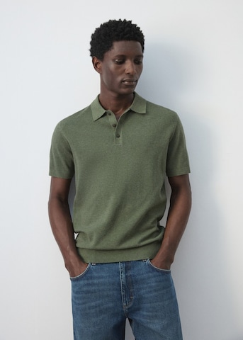 MANGO MAN Poloshirt 'Andrew' in Grün