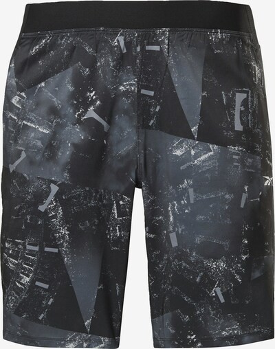 REEBOK Sportbroek in de kleur Grijs / Zwart, Productweergave