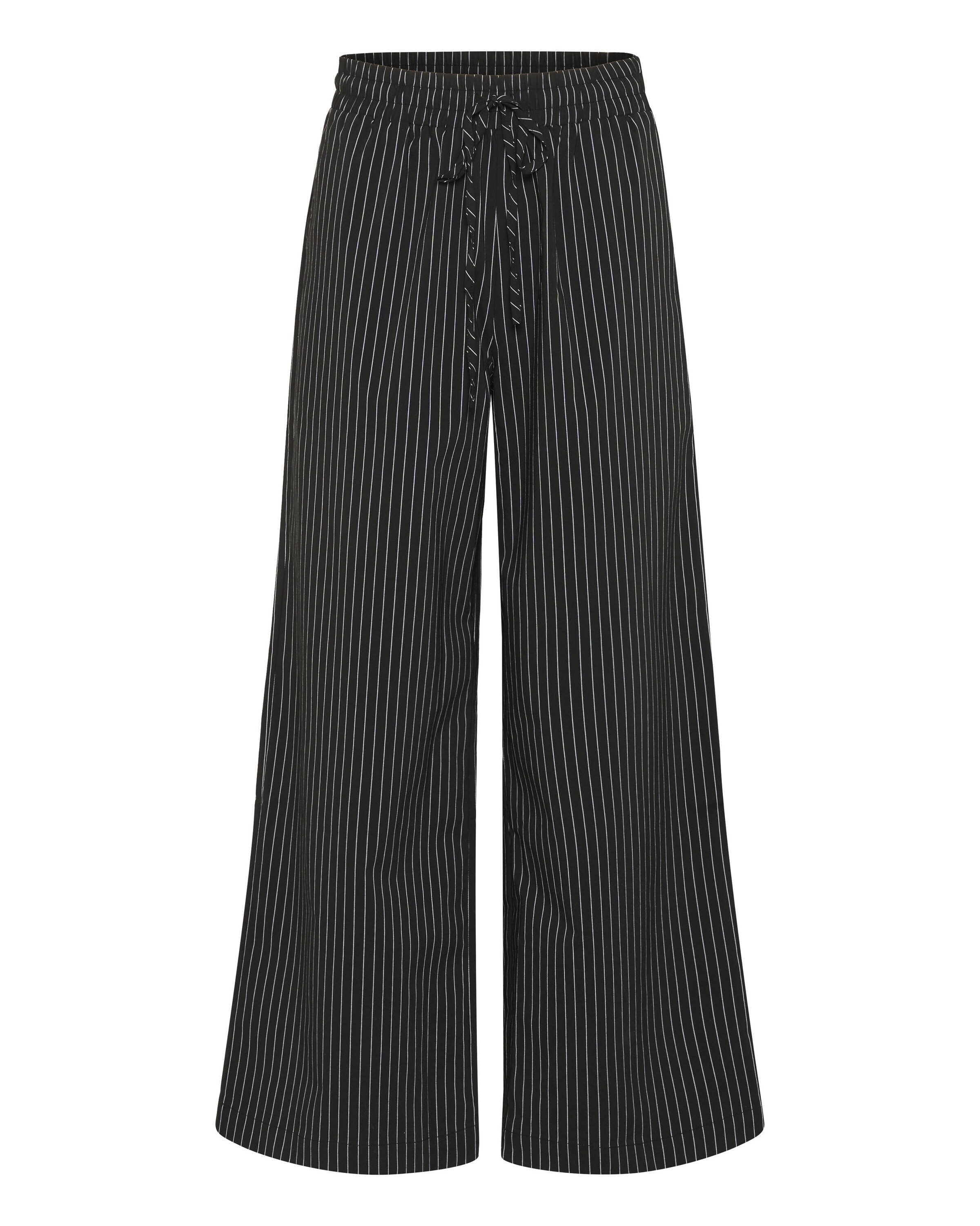 Kaffe Broek 'Eliana' in de kleur Zwart / Wit, Productweergave