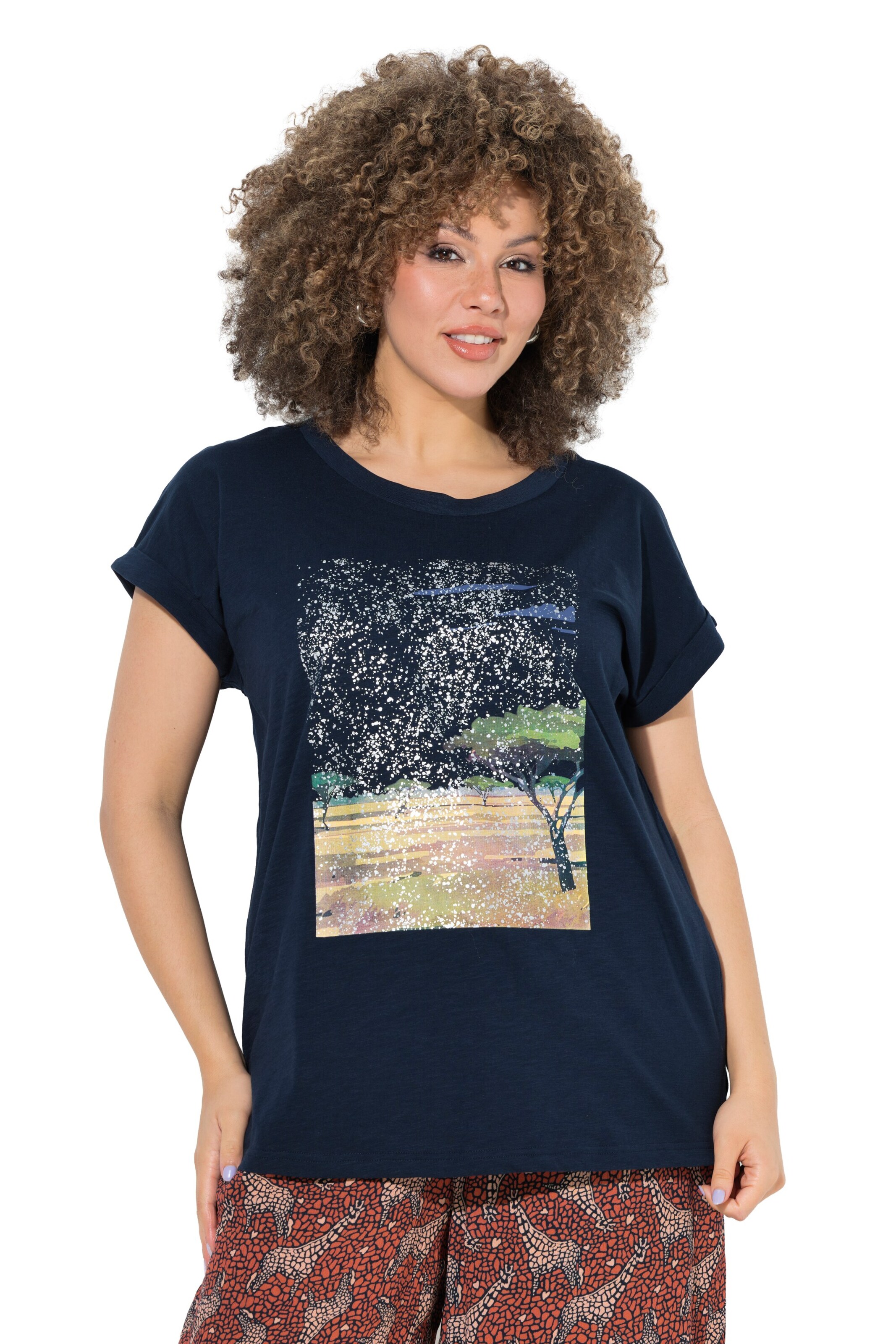 Ulla Popken Shirt in Blue: front