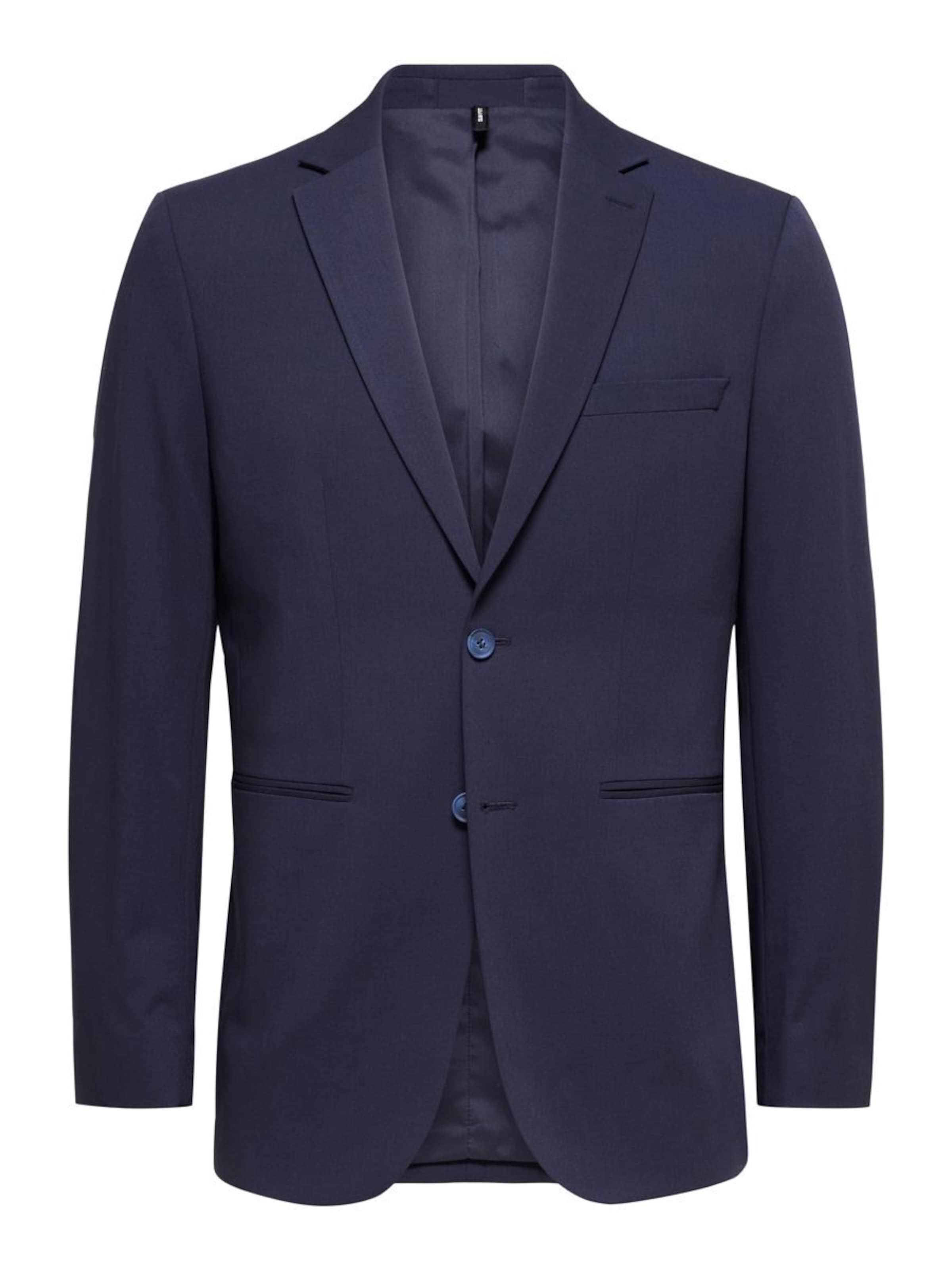 Coupe slim Veste de costume 'SLHLiam' SELECTED en bleu : devant