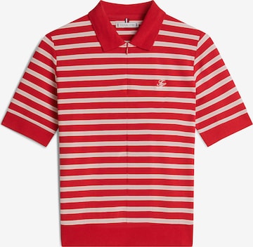 T-shirt TOMMY HILFIGER en rouge : devant