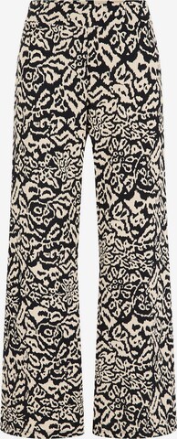 WE Fashion Wide leg Broek in Beige: voorkant