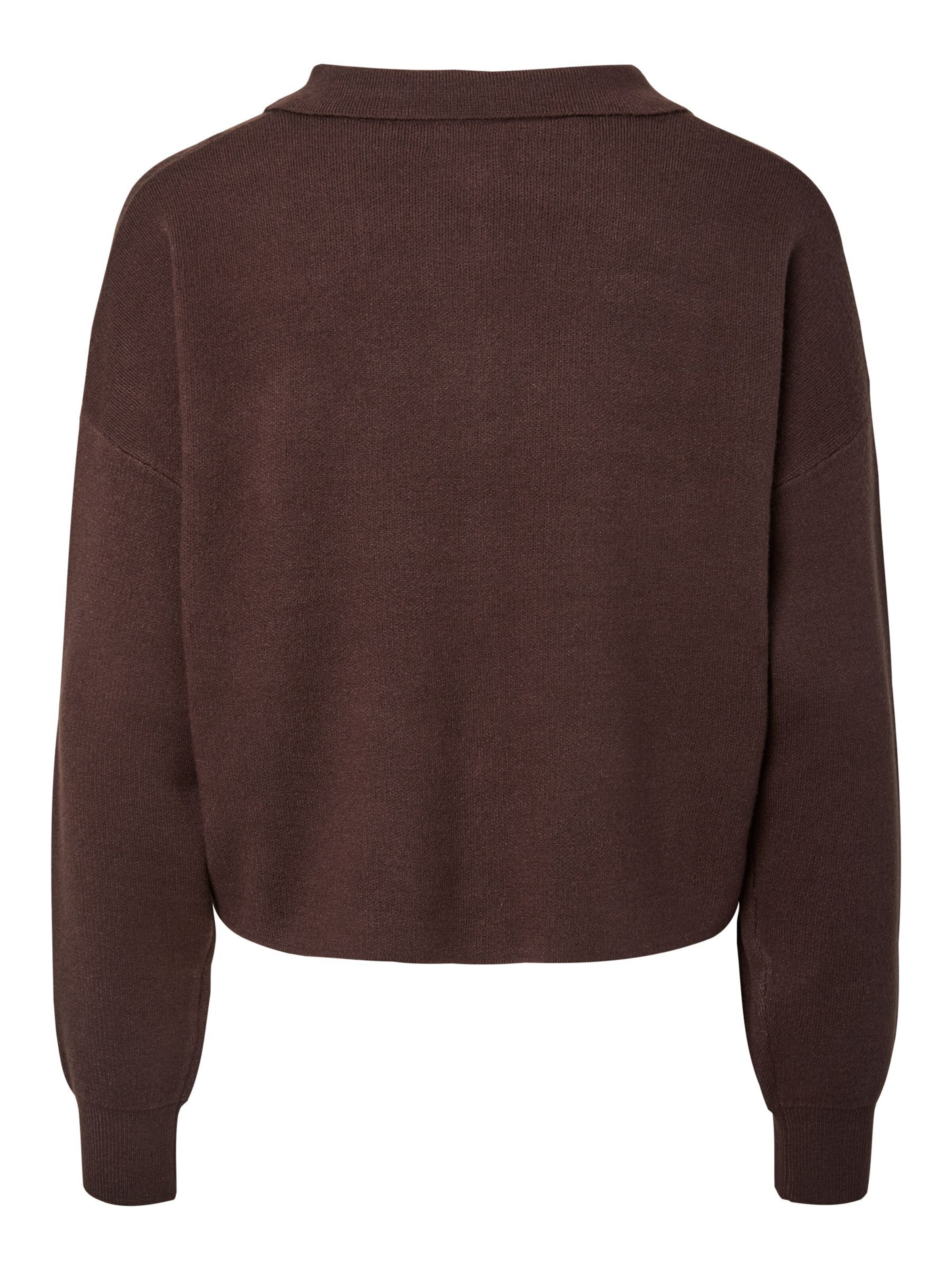 Cardigan 'PCJassy' PIECES en marron