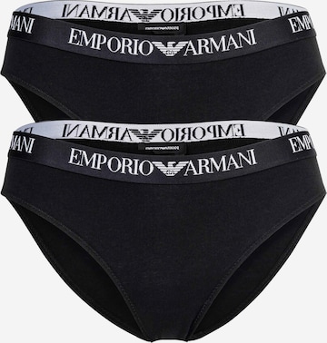 Emporio ArmaniSlip - crna boja: prednji dio