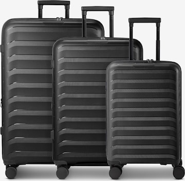 Ensemble de bagages D&N en noir : devant